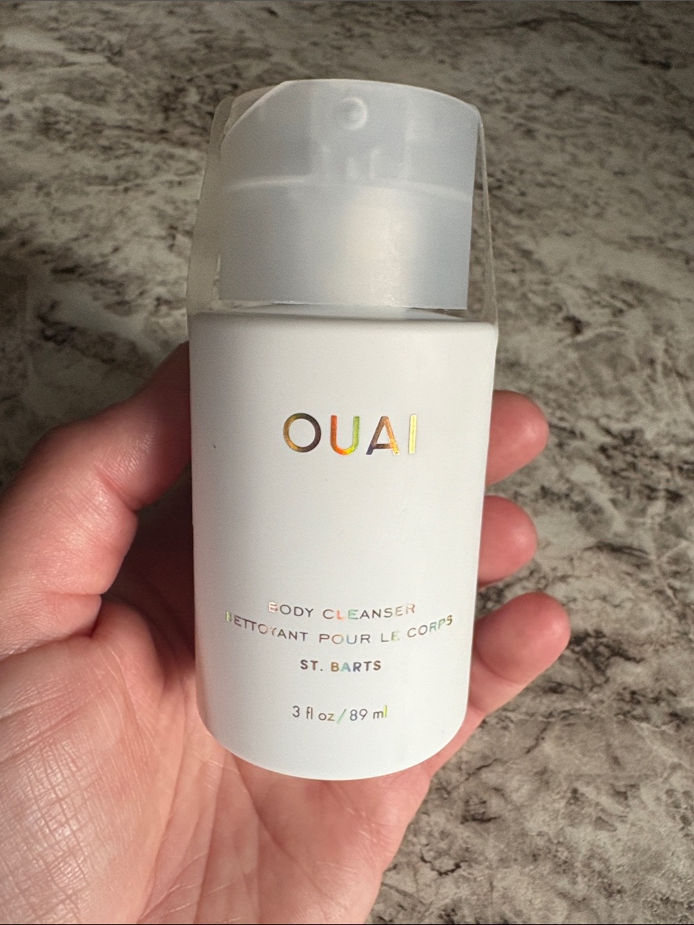 OUAI St. Barts Body Cleanser - White with Gold Accent